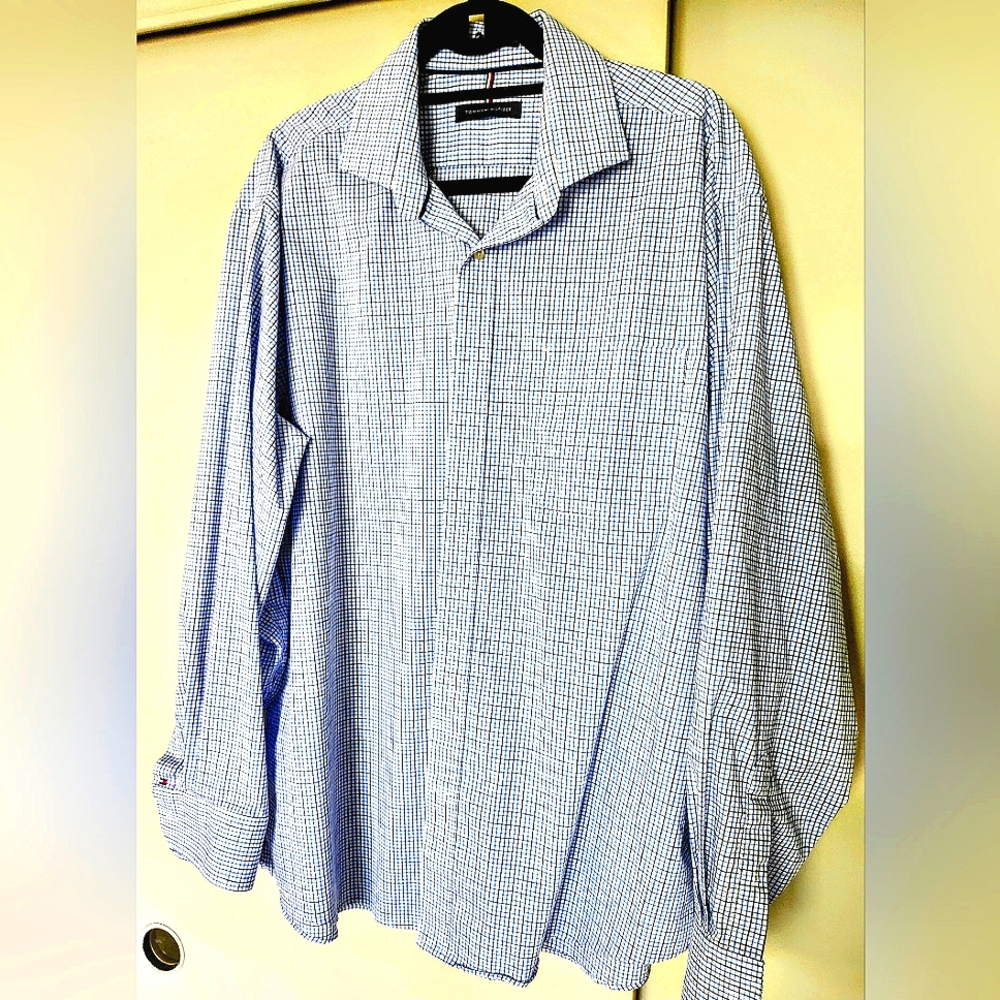 Tommy Hilfiger Blue Casual Button Down Shirt